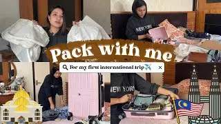 Let's pack with me for my first international trip✈️😍Packing tips and tricks🙌🏻