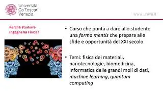 Ingegneria Fisica a Ca' Foscari