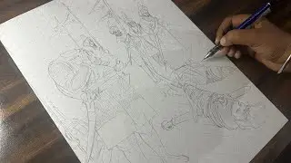 Dhan Dhan baba Deep Singh ji outline tutorial❤️‍🔥#ytshortsindia #drawing #ytcreaters #sketch