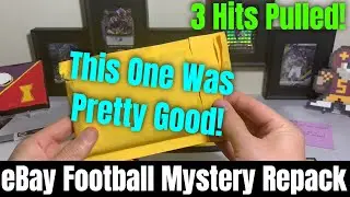 Not Bad At All For An eBay Football Mystery Repack! Got 3 Decent Football Card Hits!