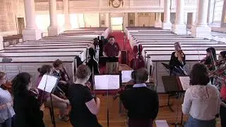 The Harvard Baroque Chamber Orchestra and Benjamin P. Wenzelberg rehearse Handel