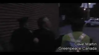 Greenpeace Campaigner Roughed up at Harper Campaign Event, Toronto