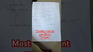 Most important questions-class -12( organic chemistry) # exam # board # questions # cbse # isc # up