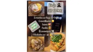 3 RECETTES AIR FRYER : SANT&Eacute; 💝SAVOUREUSES 😋FACILES 👍🏼EN - ✌️minutes &Eacute;CONOMIQUES💸 (Naturopathe ✅)
