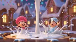 Tiny Workers Make a Huge Christmas Cake 🎂🎄