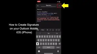How to Create Outlook Signature on your iOS Device (iPhone/Tablet)