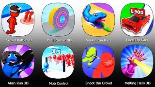 Mob Control,Snake Run Race,Crowd Battle 3D,Peel Runner 3D,Level Up Cars,Alien Run 3D,Shoot the Crowd