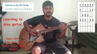 Learning to play guitar - Open string exercises and Notes in the Open Position |Ep 03|