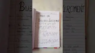 IGNOU assignment M.com Code MO- 04 ✨📚📝Business environment #ign #ignou #assignment #motivation