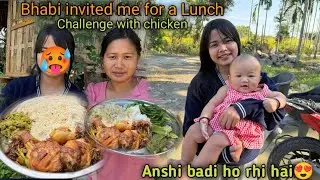 Bhabi invited me for a Lunch with Chicken| Anshi palti hone ka try kar rhi hai😍@PriyankacVlogs 