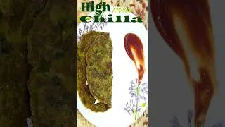 High Protein Chilla | Perfect Gym Meal 💪| Madhufoodtales | #cookingvideo #food #recipe #easyrecipe