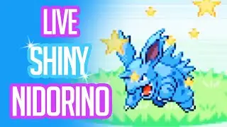 [LIVE] Shiny Nidorino after 9,756 RE'S in the Safari Zone! | Pokemon Fire Red Shiny Reaction W/F?