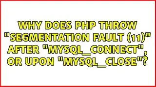 Why does PHP throw 