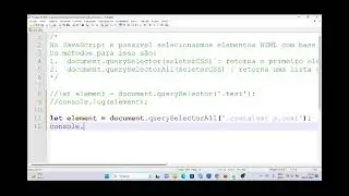 JavaScript DOM: Aula #08 - document.querySelector e document.querySelectorAll
