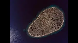 Baljenac la isla con forma de huella dactilar