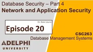 Database Application and network security