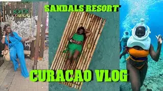 CURACAO VLOG!!  SANDALS ALL-INCLUSIVE RESORT, BAMBOO PHOTO SHOOT, SCUBA DIVE AND MORE!