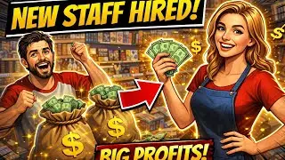 Hiring Staff + Beating Thief | Comic Book Store Simulator Day 8 punjabi hindi