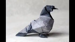 Origami - simple pigeon (tutorial)