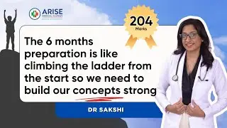 ARISE FMGE JULY 2025 SUCCESS TALES | DR SAKSHI GADGE - 204 in FIRST ATTEMPT with DR NADEEM 