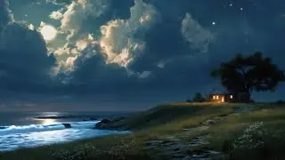 Moonlit Ocean &ndash; Peaceful Summer Night Sounds (No Music, 3 Hours)