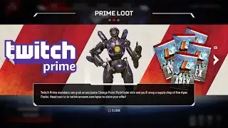 Apex Legends Twitch Prime Exclusive Pathfinder Skin Apex Packs