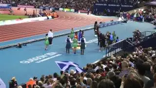 Flower Of Scotland At Hampden During The Commonwealth Games 2014