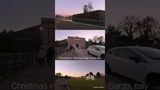 🎄 Christmas in Peschiera del Garda | Evening Lights Walking Tour