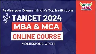 TANCET 2024 | MBA & MCA | September MAT 2023 | Online Coaching Class | Admissions Open #tancet2024
