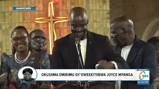 Owek. Daudi Mpanga amaziga gamuyiseemu nga ayogera ku mukwano maama we gwabadde nagwo