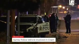 Surrey police vehicle involved in crash