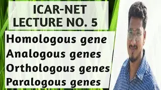 ICAR NET | Important Concept Discussion | homologous | Analogous | orthologous genes| @icarnet2024