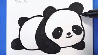 How to Draw a Cute Panda | Easy Step by Step