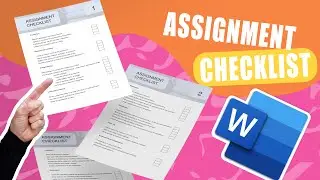 Checklist in word with graphics and AI