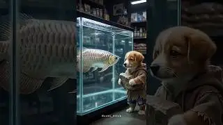the poor dog  not have fan  so .history rish friends making of him #animals #kidsfun #kids