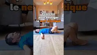 SOULAGER simplement le nerf sciatique ✨️ #stretching #strech #sciatica #pilates