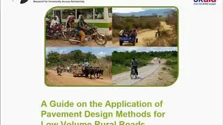 Rural Road Note 01: Module 1 - Introduction to the Rural Road Note