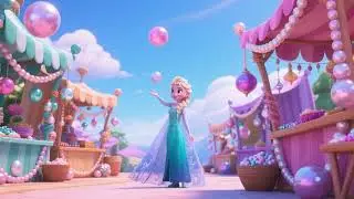 Elsa and the Sky Market of Frozen Pearls | Magical Winter Kids Song ❄️🦪🌌🎶