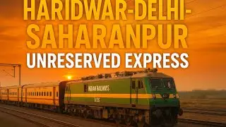 Haridwar Delhi Saharanpur Unreserved Express | Luggage Coach Train Running View INDIANRAILWAYS LIVE
