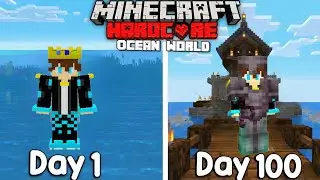 I Survived 100 Days on a Boat with a Tiger in Minecraft Hardcore Hindi