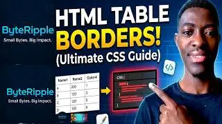 HTML Table Borders Explained for Beginners | CSS Border Styling