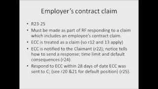 Response form failure and Employer contract claims in the ET Rules 2013