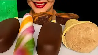 ASMR Mukbang | Chocolate, Vanilla & Rainbow Ice Cream 🧊 &hearts;️ 