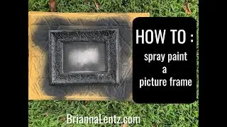 How To: Spray Paint A Picture Frame