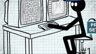 Прохождение 1 и 2 ночи. Stickman Survival #1.