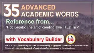 35 Advanced Academic Words Ref from 
