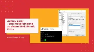 Opening a terminal connection to an ESP with Putty