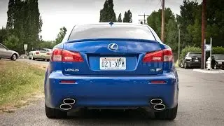 Best Lexus IS-F exhaust sound complation - revs and accelerations, tunnel run.