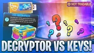Testing The DECRYPTOR vs KEY Theory With TOTALLY AWESOME CRATES on Rocket League!