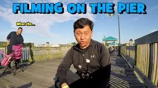 Getting WEIRD LOOKS While Fishing! Exploring the BUCKROE PIER! Newport News EP3
